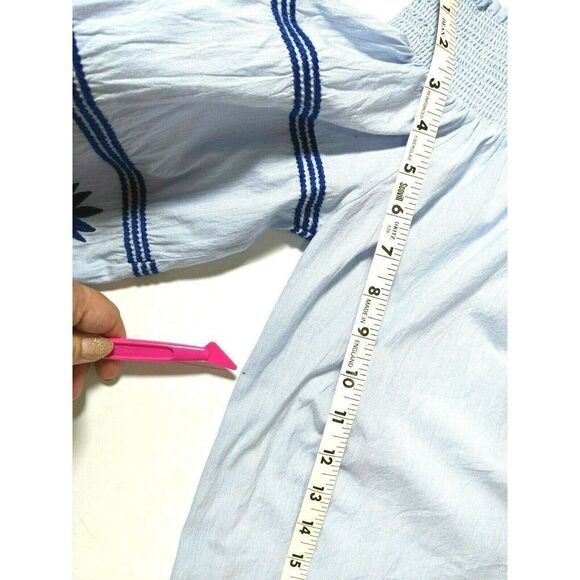 Anthropologie THML  Dress Off Shoulder Embroidered - Picture 11 of 12